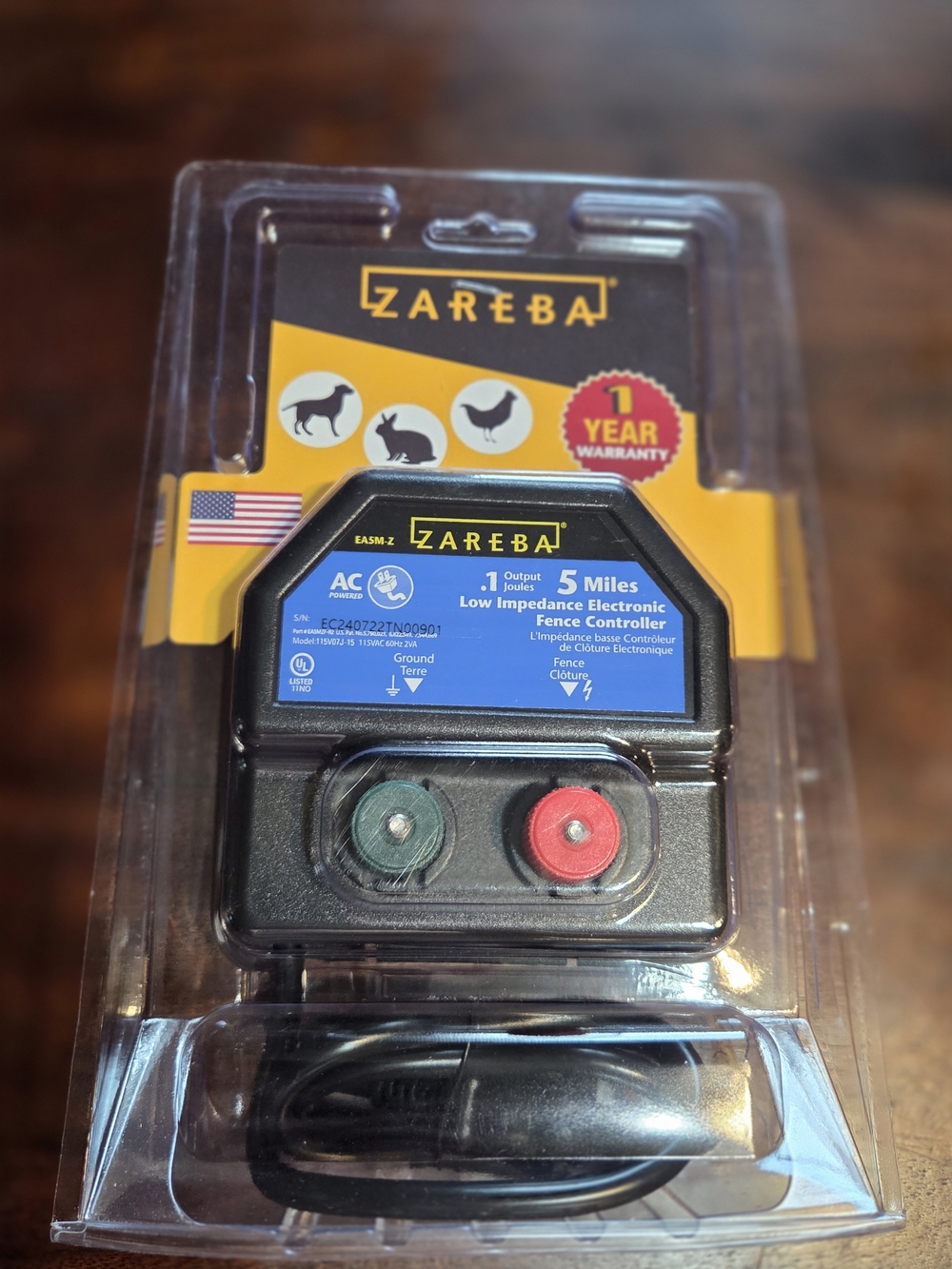 Nib Zareba Low Impedance Fence Controller - Black/Blue